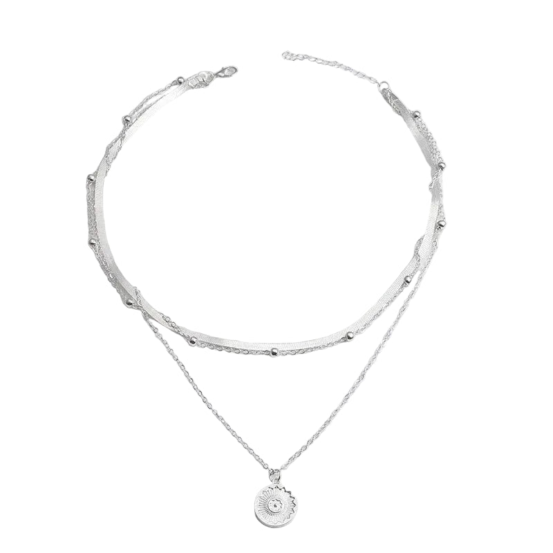 Collar Triple Capa Circonita | Dorado
