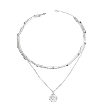 Collar Triple Capa Circonita | Dorado