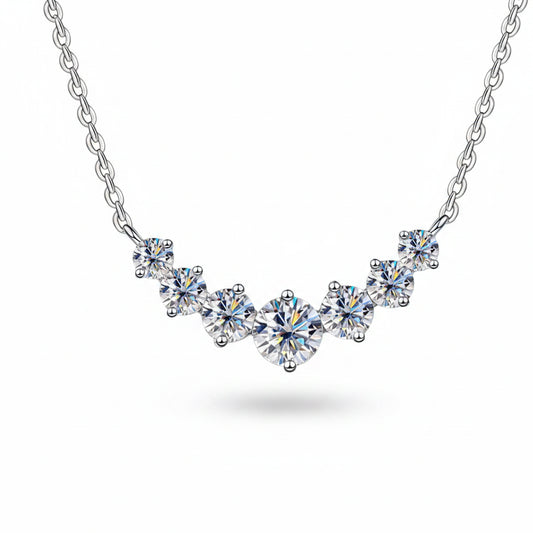 Collar Moissanita 1.7ct | Plata 925 Oro 18K