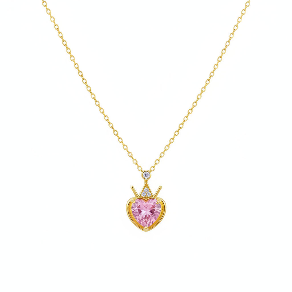 Collar Corazón Circonita | Acero