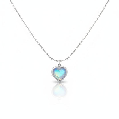 Collar Corazón Circonita | Acero