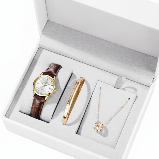 OLEVS 6898 Reloj de Cuarzo con Correa de Cuero