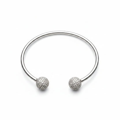 Pulsera Circonita Abierta | Plata 925