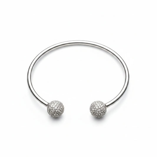 Pulsera Circonita Abierta | Plata 925