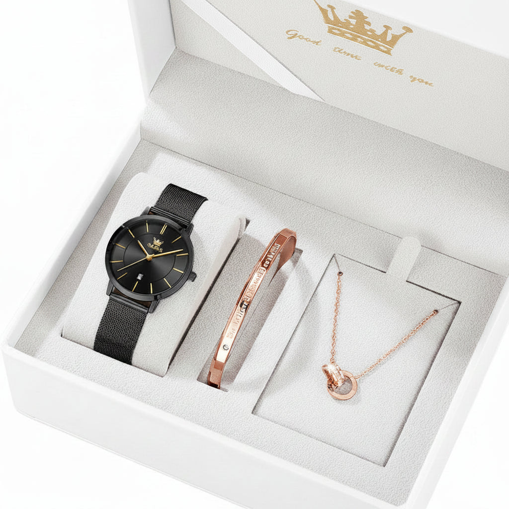 OLEVS 5869 Reloj de Cuarzo Elegante con Pulsera